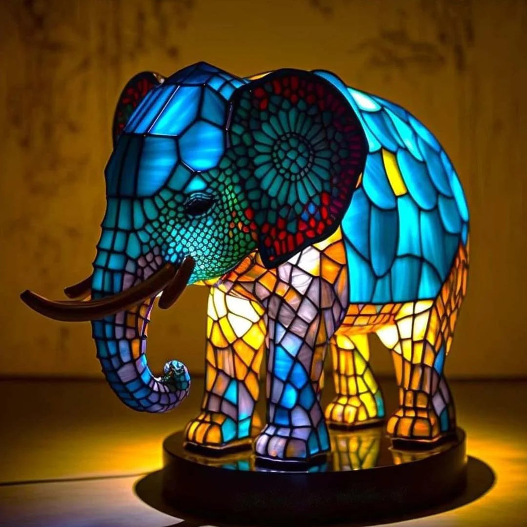 Dekorative Tierlampe 15 cm – Kunstlampe mit LED-Beleuchtung für Kinderzimmer, Wohnzimmer und stimmungsvolle Beleuchtung | Sansoti