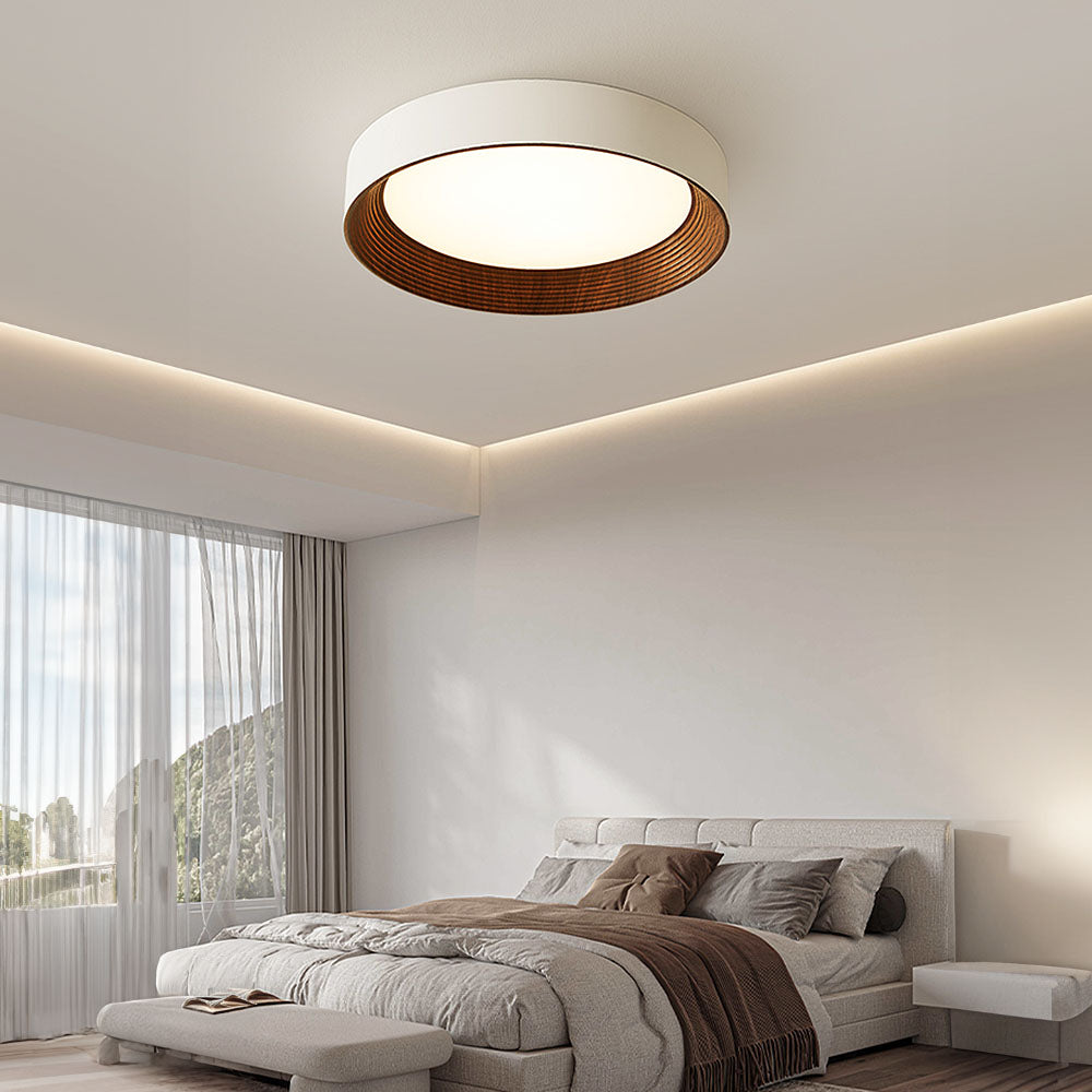 Minimalist Round Low-Profile Ceiling Lamp Bedroom Ceiling Lighting LED | Sansoti