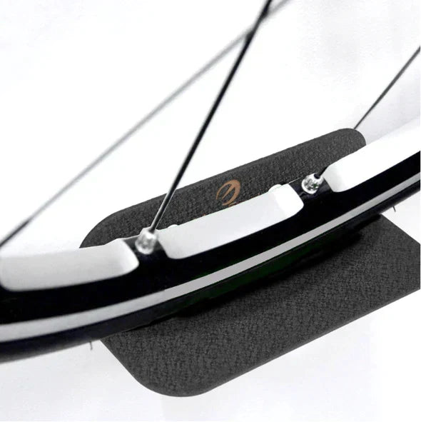Wall-Mounted Bike Rack Metal Space-Saving Hanging System Horizontal Black for Road Bike MTB Mountain Bike | Sansoti