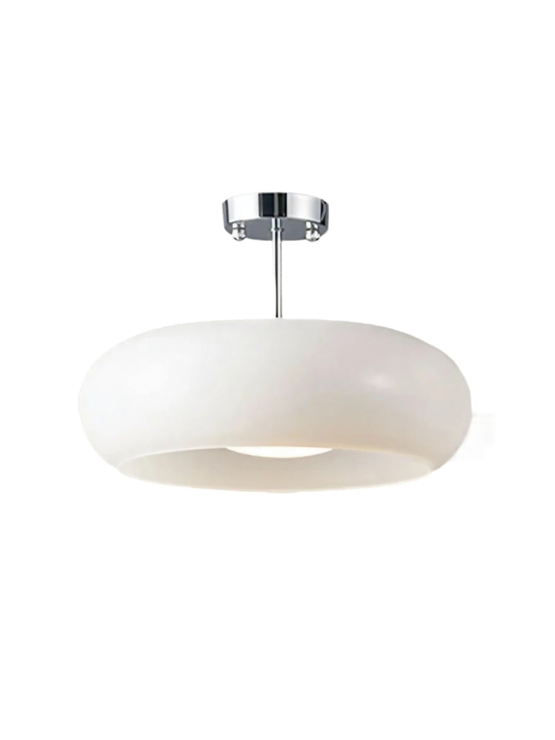 Ceiling Lamp Glass Disc Bauhaus Design Brass or Chrome Orange Yellow or White Glass Retro Stylish Lighting | Sansoti