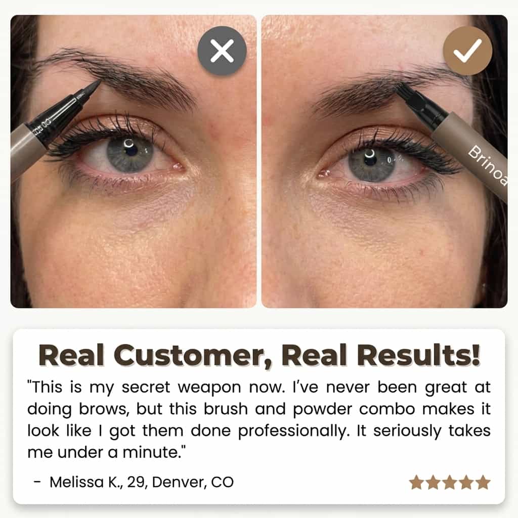 Waterproof Eyebrow Pencil Micro Precision Hair Strokes Long-Lasting 12 Hours Natural Effect Makeup | Sansoti