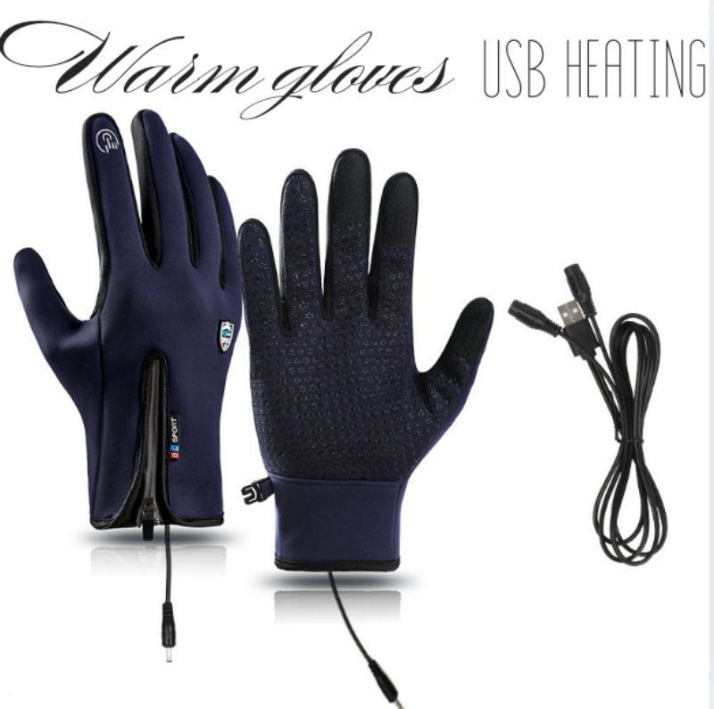Beheizbare Handschuhe mit USB, Touchscreen, wasserdicht, winddicht für den Winter | Sansoti