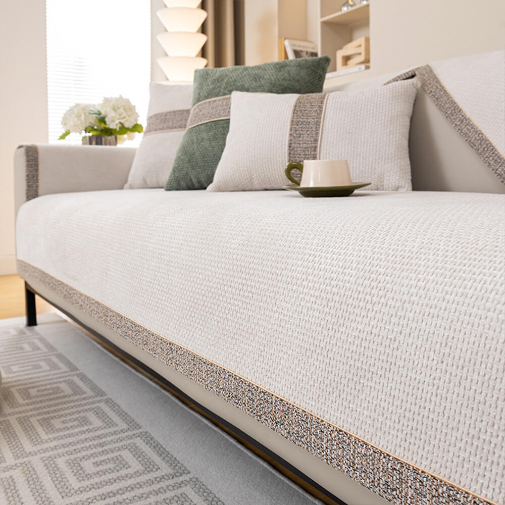 Chenille Bankhoes Antislip Structuur Bescherming Huisdieren Kleur en Maat Universeel | Sansoti