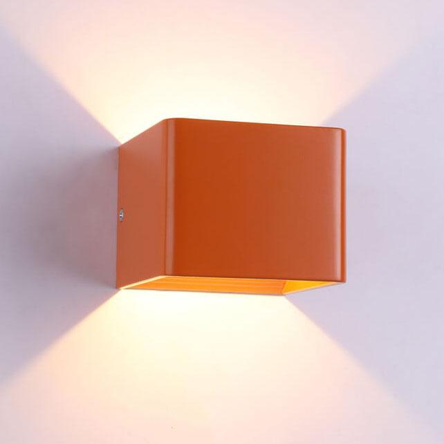 Square LED Wall Light Aluminum 5-15W Warm Cool White Minimalist Modern Design Living Room Bedroom | Sansoti