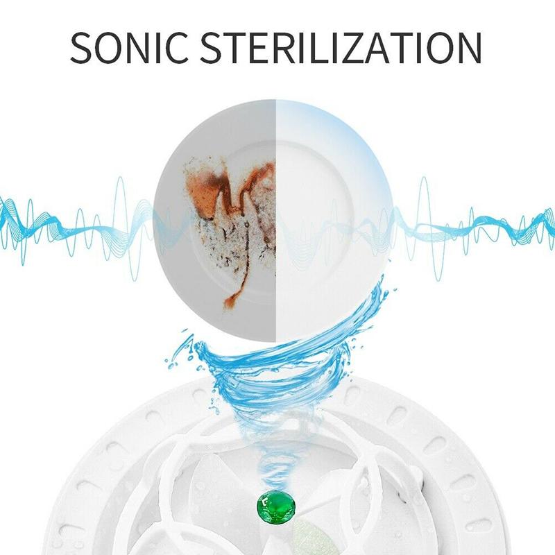Compact ultrasonic cleaning device, USB, multifunctional, for kitchen, camping and travel, portable, easy to use | Sansoti