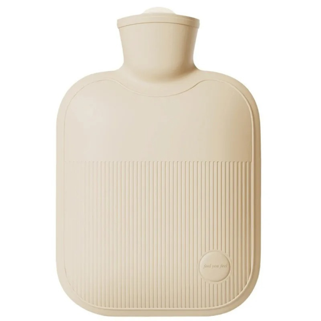 Bouillotte 2000ml étanche avec housse douce en polaire pour les pieds, les mains et le dos froids, chaleur et confort hivernaux | Sansoti
