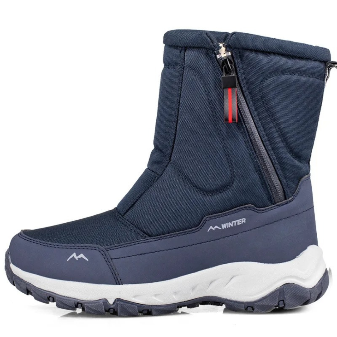 Gefütterte Winterstiefel für Damen, wasserdicht, rutschfest, schneefest, Wanderschuhe für draußen mit warmem Futter | Sansoti