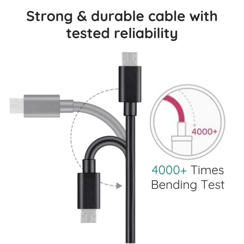 3-Meter Micro USB Charging Cable with Reinforced Connector, Fast Charging for Smartphones, Tablets, and Accessories | Sansoti