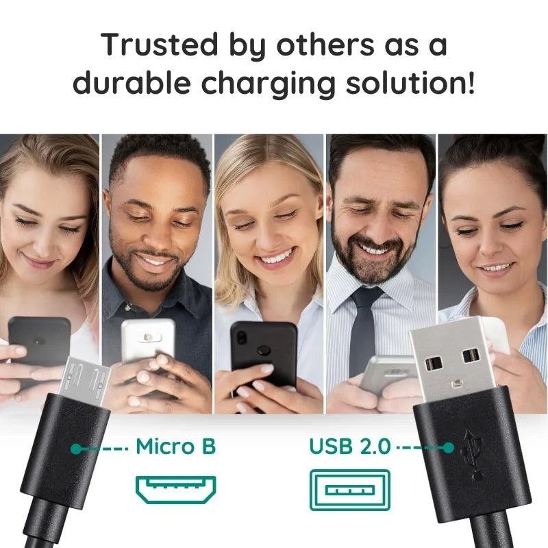 3-Meter Micro USB Charging Cable with Reinforced Connector, Fast Charging for Smartphones, Tablets, and Accessories | Sansoti