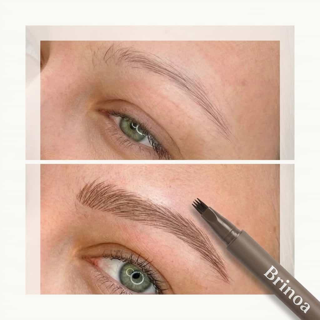 Waterproof Eyebrow Pencil Micro Precision Hair Strokes Long-Lasting 12 Hours Natural Effect Makeup | Sansoti