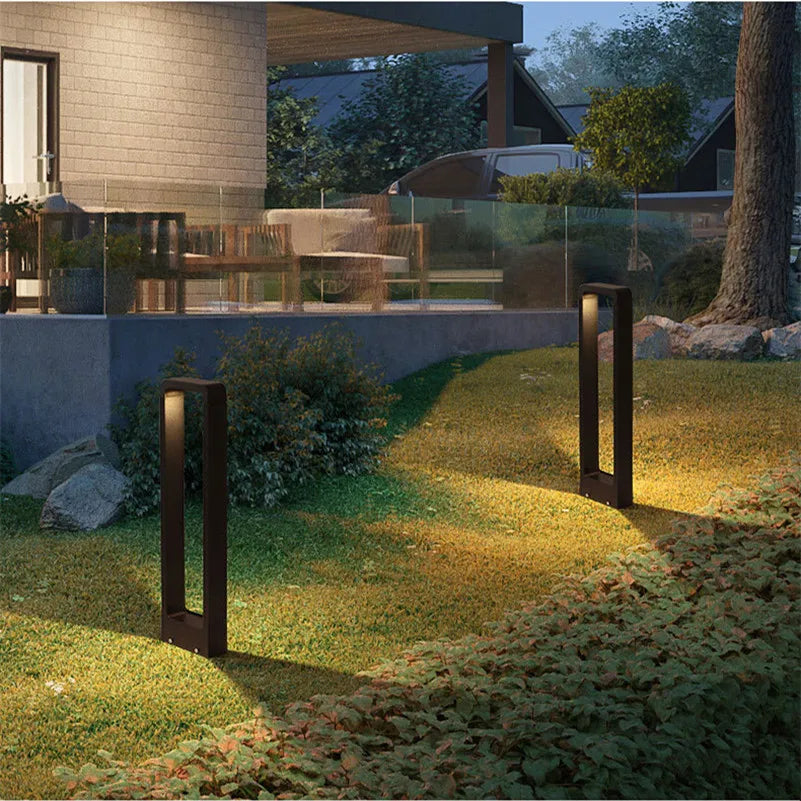 Stehende Gartenleuchte LED Aluminium Wasserdicht Moderne Außenbeleuchtung für Weg Terrasse Auffahrt Garten 30-100cm | Sansoti