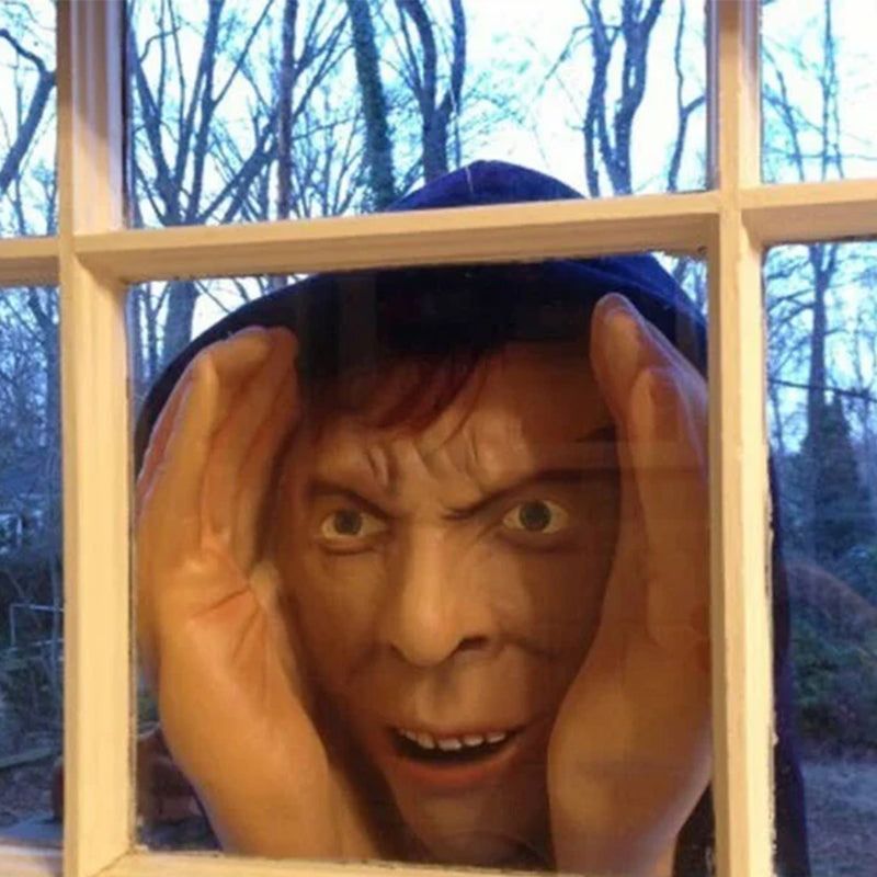 Halloween Window Decoration Peering Eyes with Scary Silhouettes for a Horror Party Haunted House Horror Theme Party | Sansoti