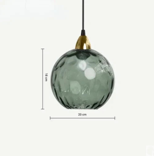 Glas-Kugelhängeleuchte E27 mit warmem Licht für Wohnzimmer Esszimmer Schlafzimmer stimmungsvolle Beleuchtung Design | Sansoti