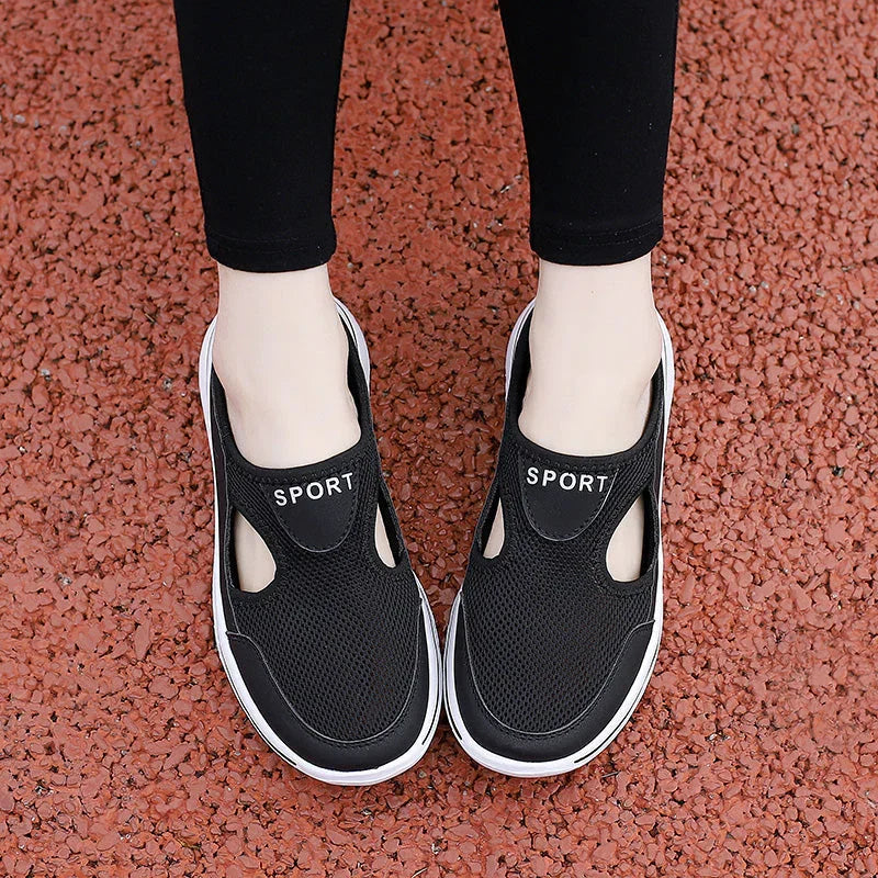 Mocassins orthopédiques en mesh à talon ouvert, respirants et légers, pantoufles, pointures 39-46, semelle intérieure et extérieure | Sansoti