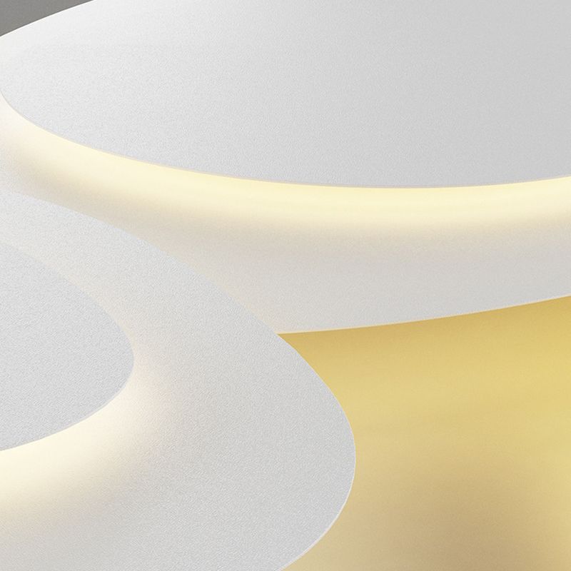 Moderne Plafondlamp Metaal Wit LED 50-110cm Dimbaar Slaapkamer Woonkamer Minimalistische Design Verlichting | Sansoti