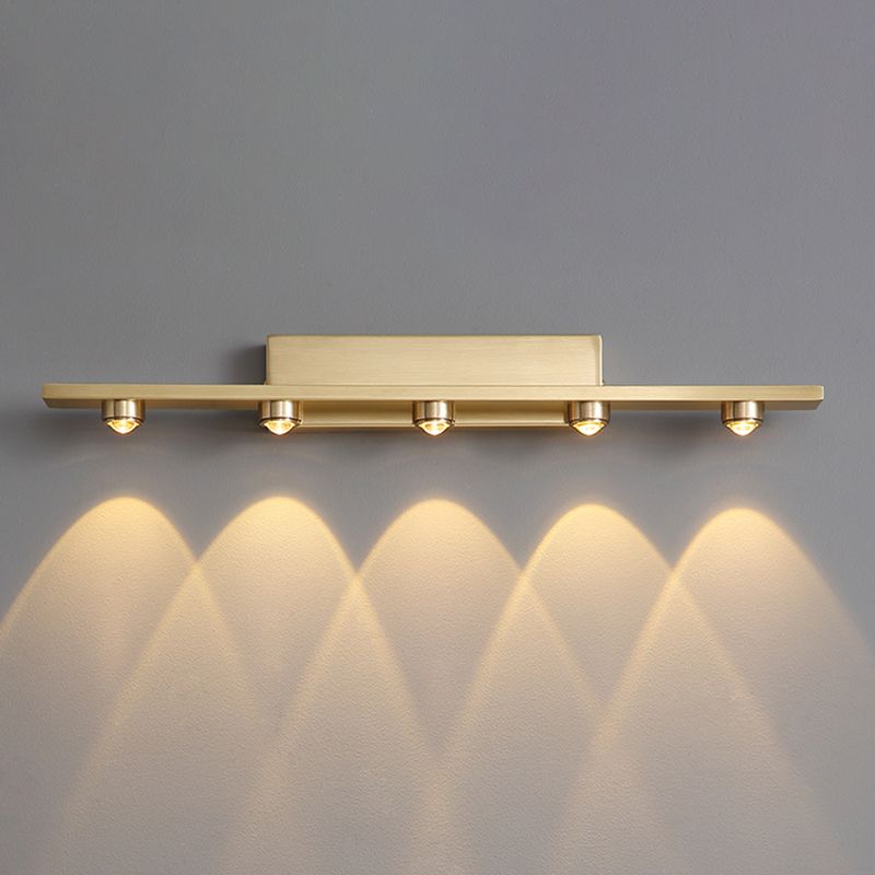 Wall Lamp with Wavy Light Pattern Metal Acrylic 3 5 7 Light Points Warm White LED Bedroom Dining Room Living Room | Sansoti