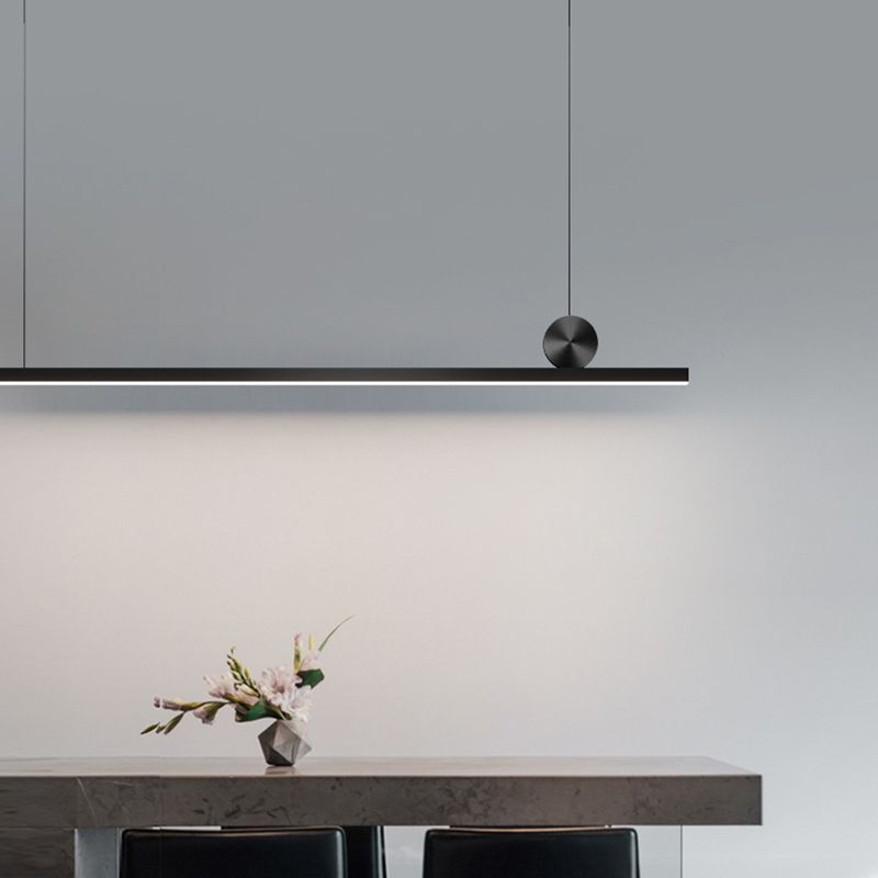 Suspension asymétrique linéaire en métal 90-120cm noire et dorée, à intensité variable, pour salon et chambre | Sansoti