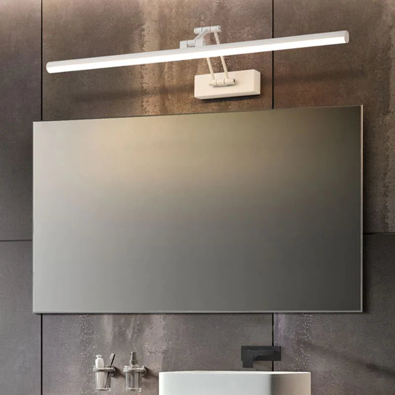 Linear LED Wall Light Metal Black White Mirror Bathroom Bedroom Living Room Modern Scandinavian Interior | Sansoti