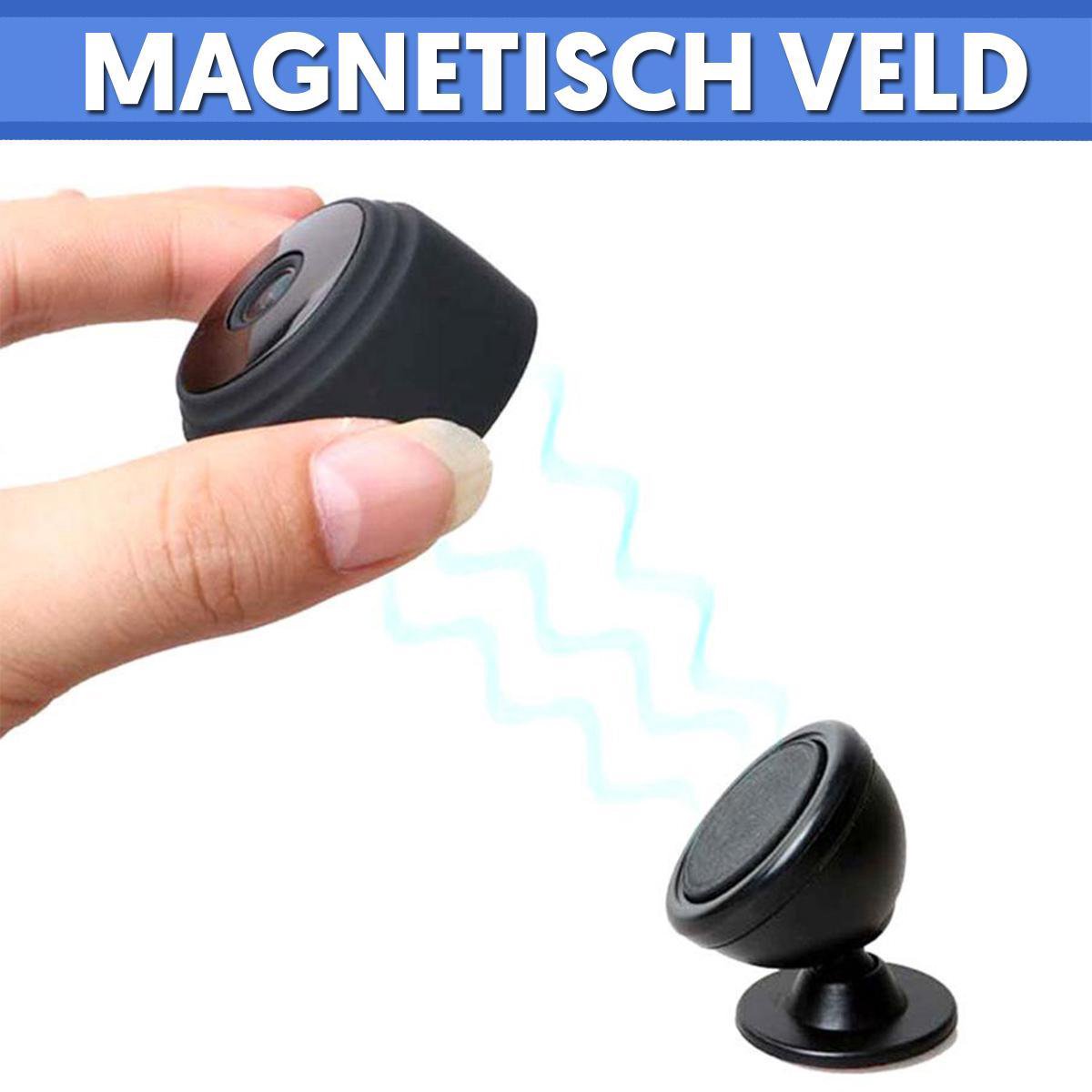 Compact Security Camera HD 1080P Wireless Infrared Night Vision WiFi 150° Wide Angle Magnetic Mount App Control | Sansoti