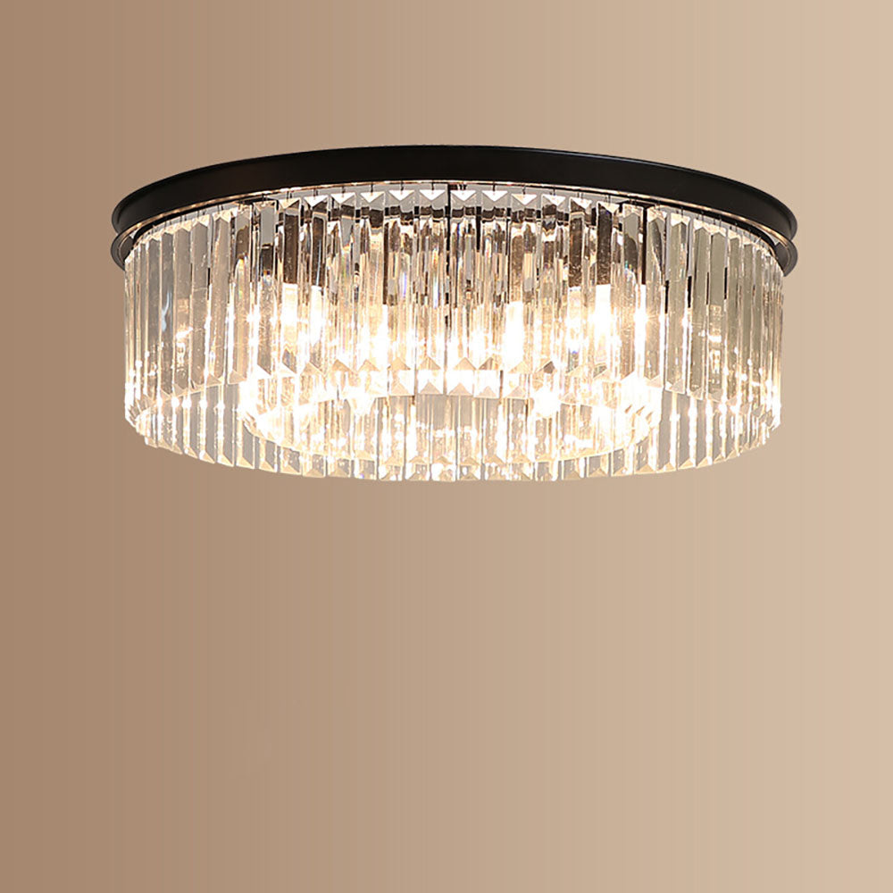Ceiling lamp crystal 40 cm gold 4x E14 living room hallway bedroom luxury ceiling lighting modern crystal lamp | Sansoti