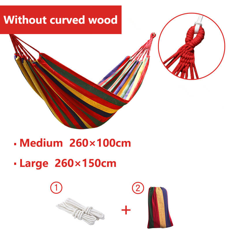 Hammock Cotton Polyester 200x150cm Portable Indoor Outdoor Camping Garden 200kg