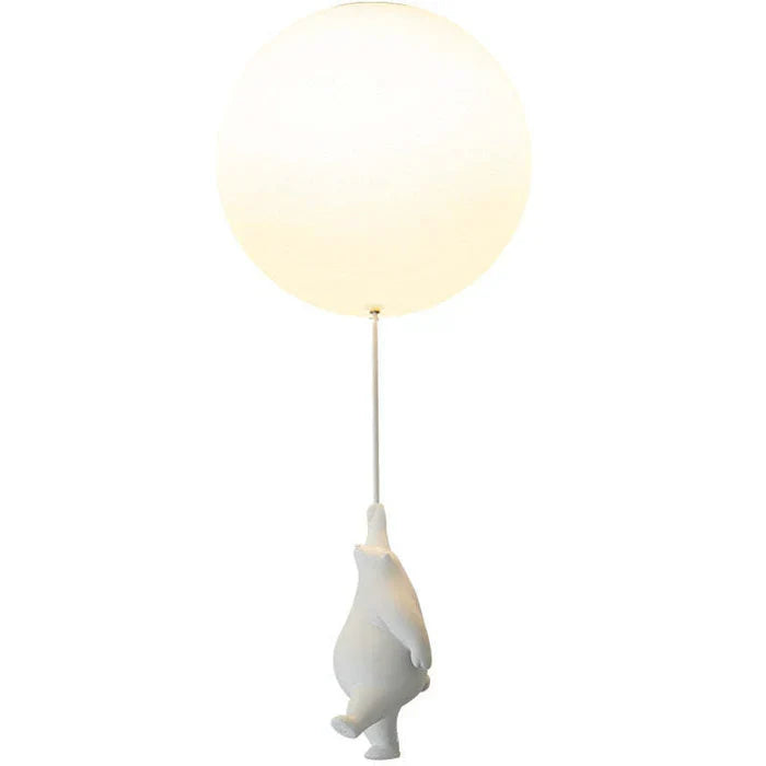 Deckenleuchte für das Kinderzimmer, Bär mit Ballon, warmweißes LED-Licht, verspieltes Design, 15-25 cm, dekorative stimmungsvolle Beleuchtung für das Babyzimmer | Sansoti