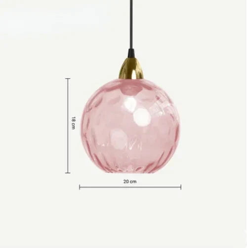 Glas-Kugelhängeleuchte E27 mit warmem Licht für Wohnzimmer Esszimmer Schlafzimmer stimmungsvolle Beleuchtung Design | Sansoti