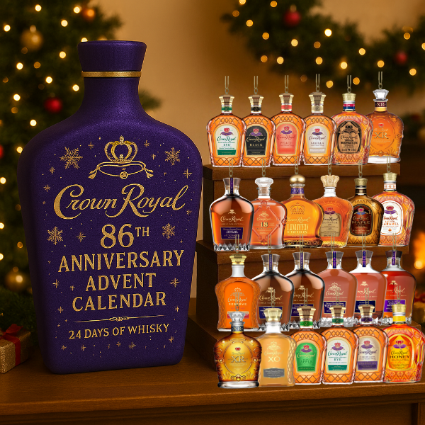 Adventskalender mit Whisky-Miniaturen, 24 Tage, festliche Weihnachtsdekoration, Sammlergeschenk für Whisky-Liebhaber | Sansoti