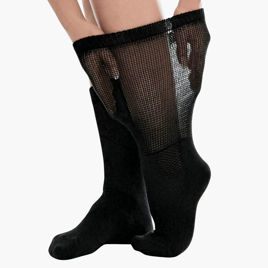 Medical Diabetic Socks Seamless Cotton Breathable for Sensitive Feet Neuropathy Comfort Daily Protection | Sansoti