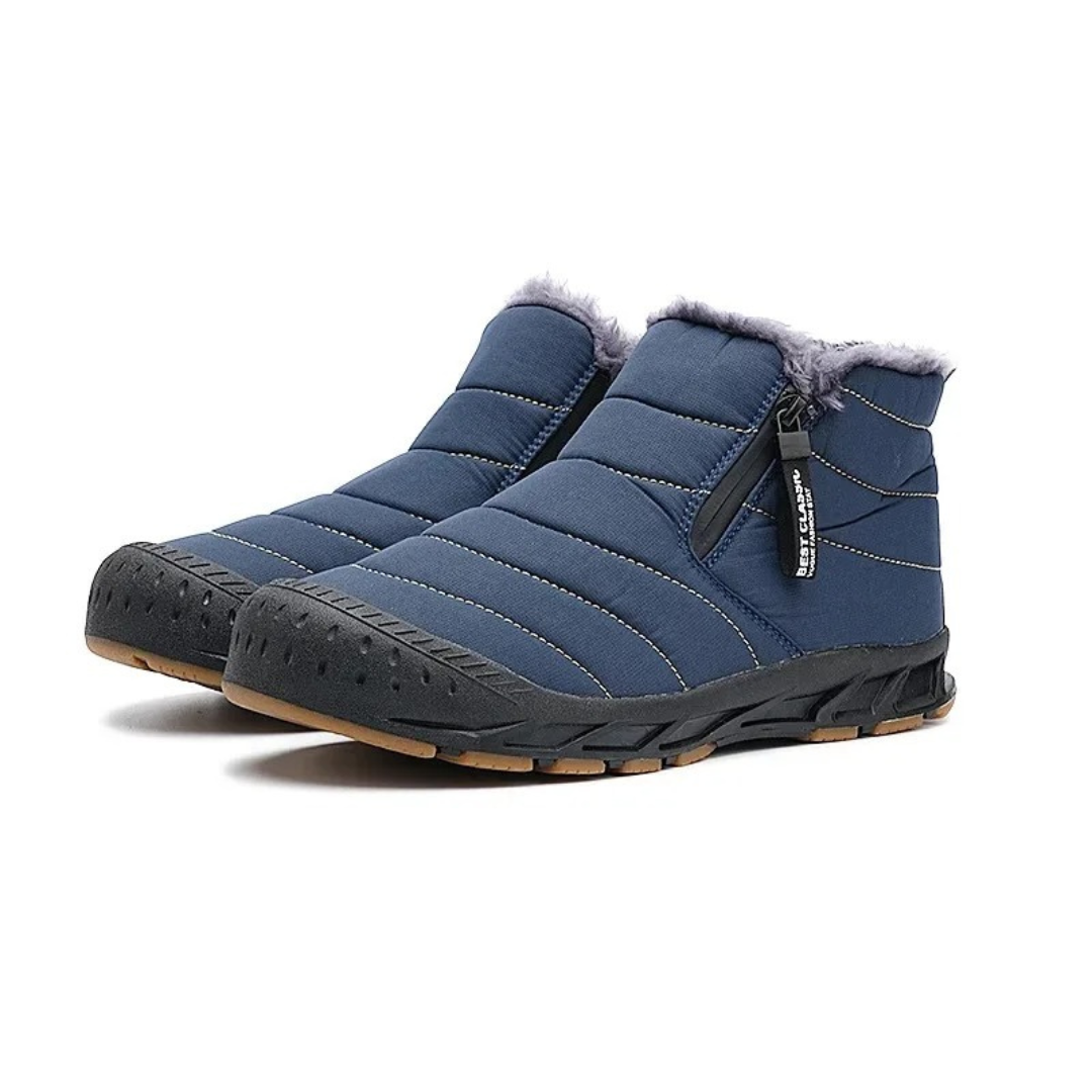 Waterproof Winter Boots Unisex with Fleece Lining Side Zipper Non-Slip Sole for Warm Feet Snow Hiking | Sansoti