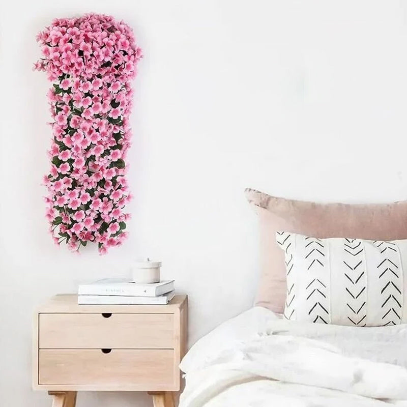 Künstliches Orchideen-Bouquet, hängend 70 cm – Lebenslange Blütenpracht ohne Pflege | Sansoti