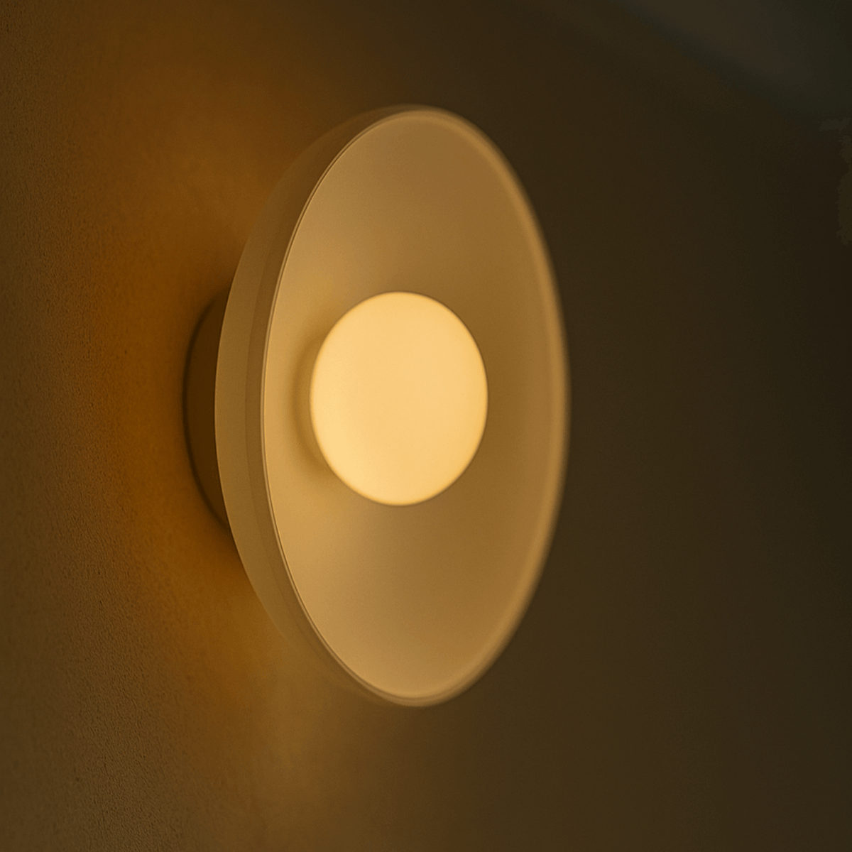 Szklana lampa ścienna z efektem witrażu Kremowa Oliwkowozielona Biała LED Oprawka E27 Nastrojowa Sypialnia Korytarz | Sansoti