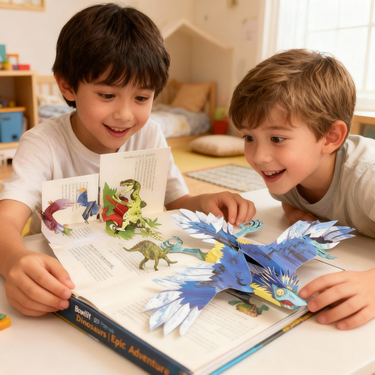3D-Pop-up-Buch Dinosaurier – interaktives Kinderbuch mit Pop-up-Szenen – lehrreiches Bilderbuch zur Urzeit | Sansoti