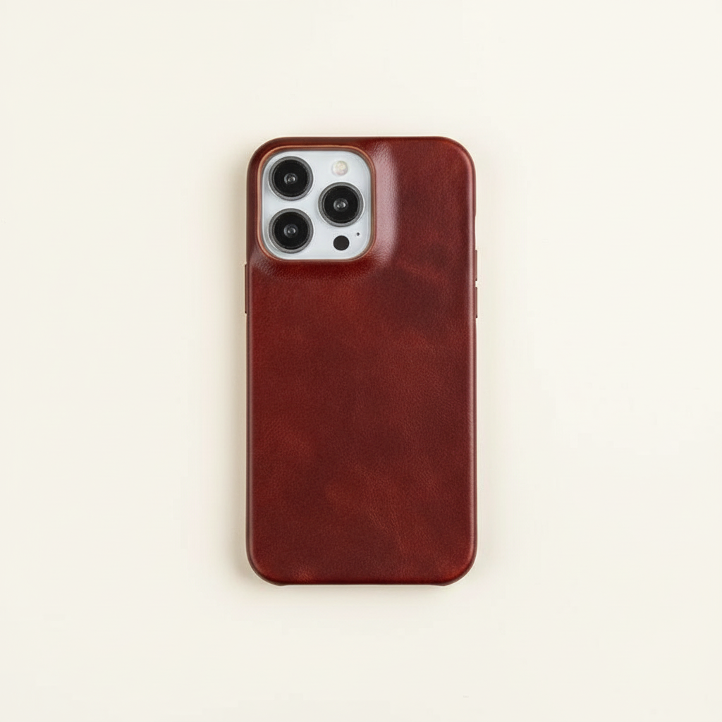 Leder-iPhone-Hülle mit Ölwachsbeschichtung | Luxuriöser Schutz für iPhone 13-16 | MagSafe-kompatibel | Sansoti