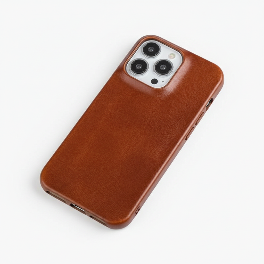 Leder-iPhone-Hülle mit Ölwachsbeschichtung | Luxuriöser Schutz für iPhone 13-16 | MagSafe-kompatibel | Sansoti