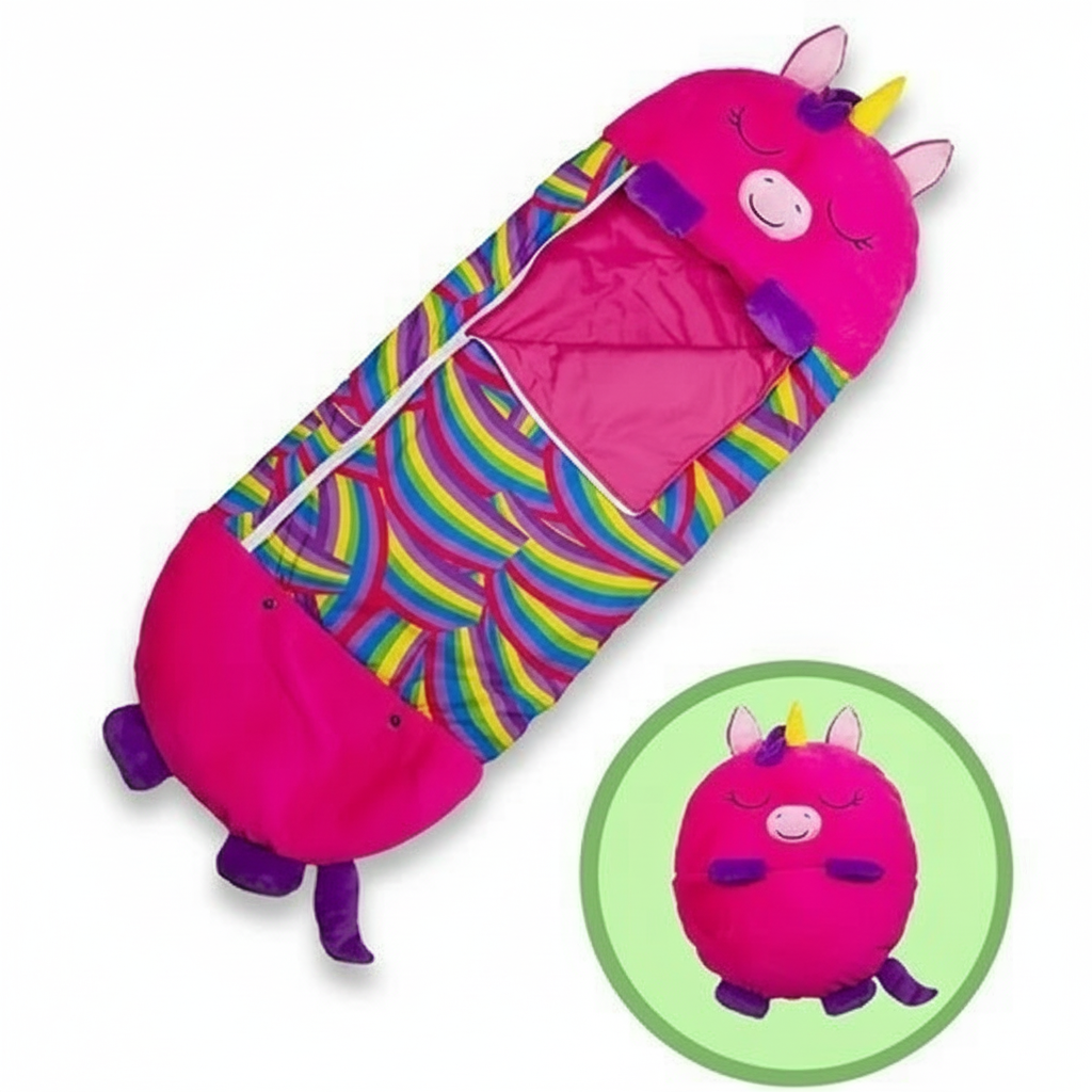Foldable Children's Sleeping Bag in an Animal Shape – Soft and Cozy for Naps, Sleepovers, and Travel | Sansoti