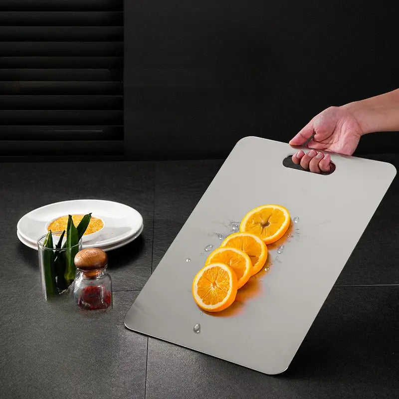 Planche à découper inox antibactérienne résistante aux rayures hygiénique cuisine | Sansoti