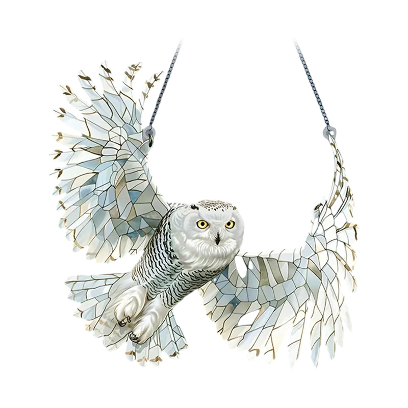 Hummingbird Window Hanging Acrylic Stained Glass 20x20 cm Bird Decoration Window Suncatcher Light Prism Window Decor | Sansoti