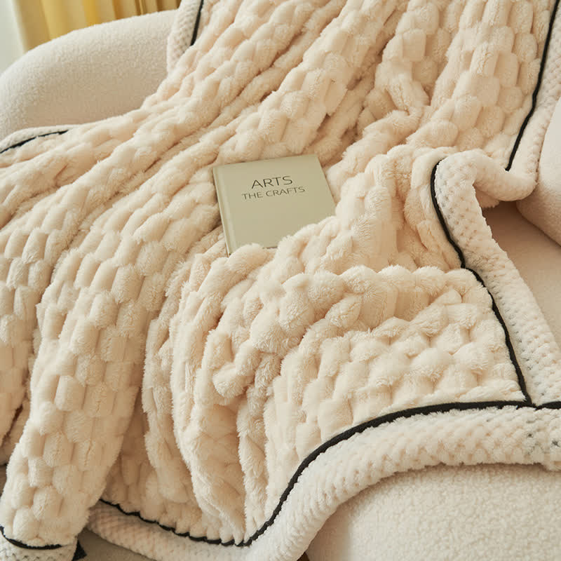 Weiche Coral-Fleece-Decke – Warme Wendbare Plaid für Sofa & Bett
