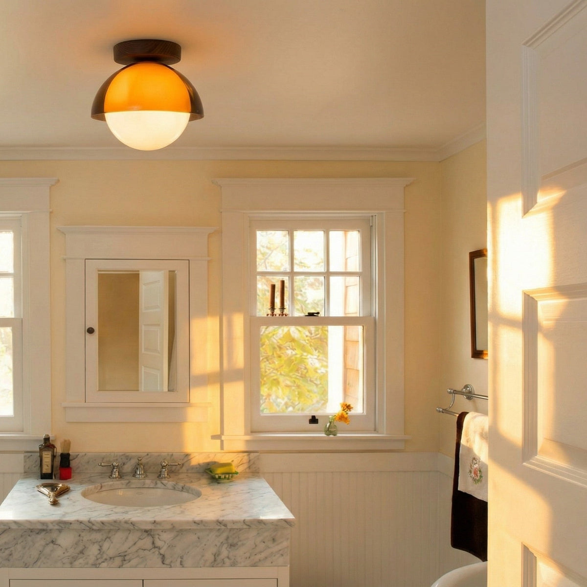 Vintage Ceiling Lamp with Sunset Tones for Hallway and Entrance – Modern Ambient Lighting | Sansoti