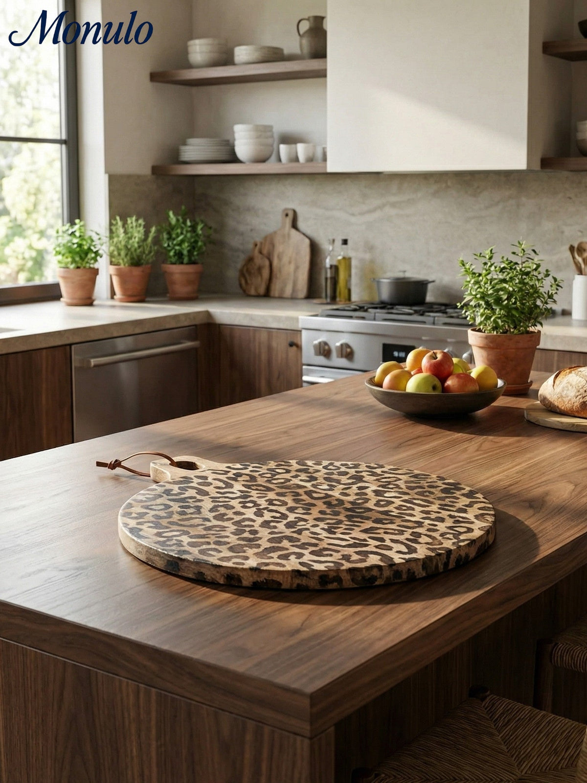 Holz Servierbrett Sapele Holz Rund und Eckig Skandinavisches Design für Küche und Tisch | Sansoti