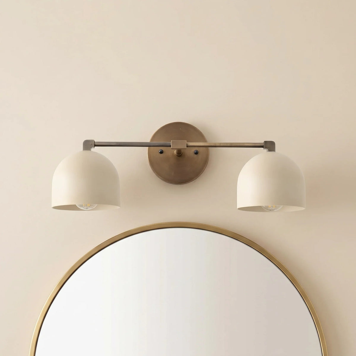 Metal Wall Lamp with Spherical Shade – Scandinavian Atmosphere Lamp for Bathroom Bedroom Living Room – Modern Wall Lighting Black Gold Brass | Sansoti