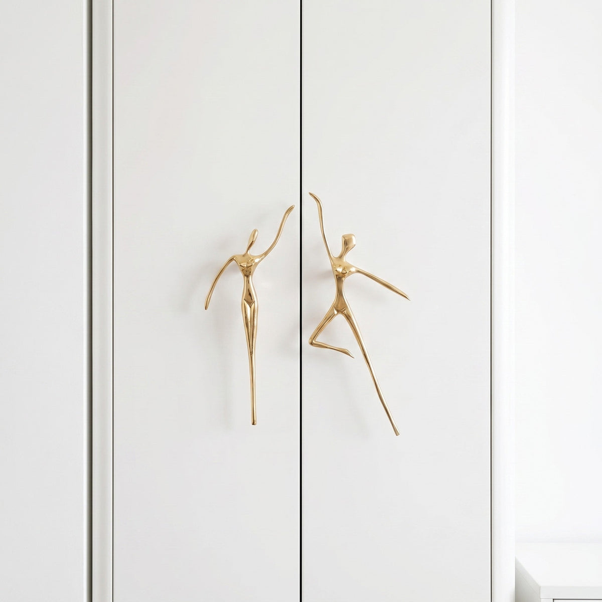 Minimalistischer Möbelgriff - Messing Silber Rosa - skandinavisches Möbeldesign | Sansoti