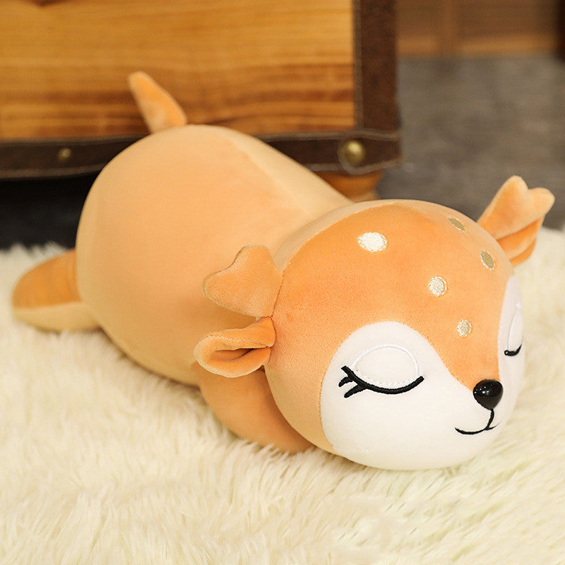 Peluche faon tout doux de 50 cm, jouet en peluche pour enfants, décoration, coussin faon Bambi, chambre d’enfant, doudou | Sansoti