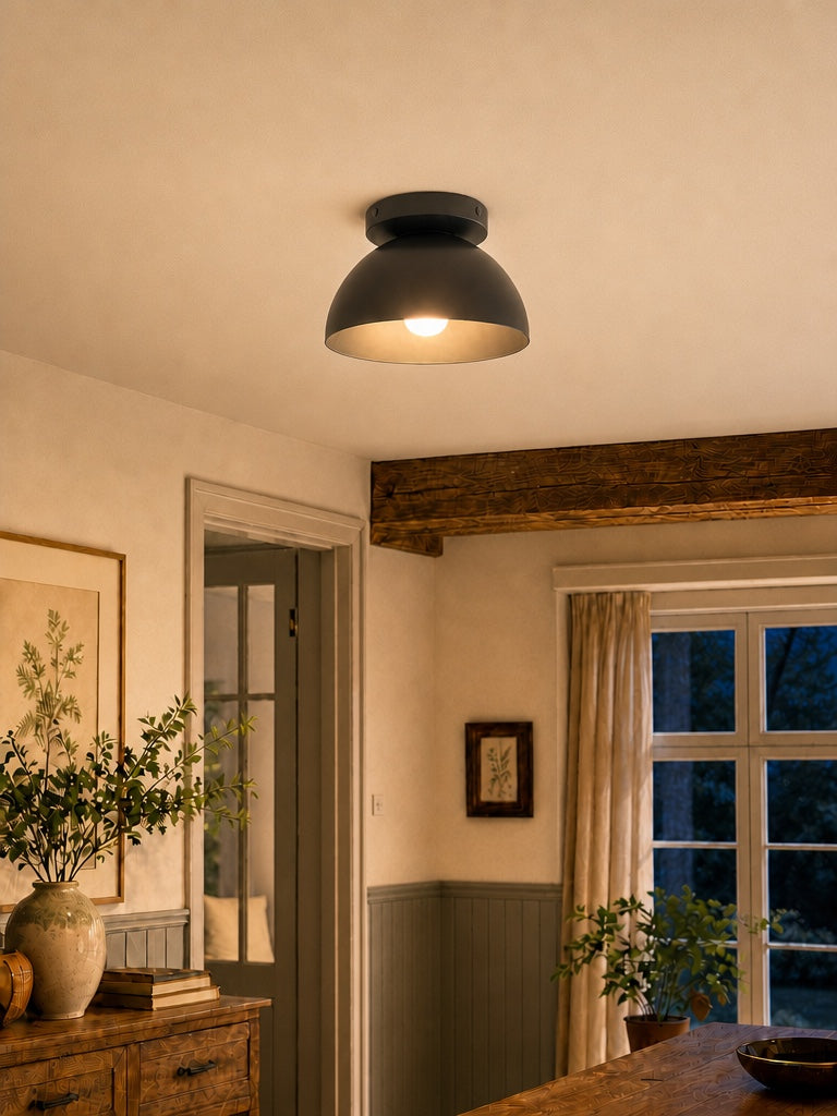 Minimalistische Deckenleuchte Dome für Kompakte Räume – Aufbau-Spot Erhältlich in Mehreren Farben | Sansoti