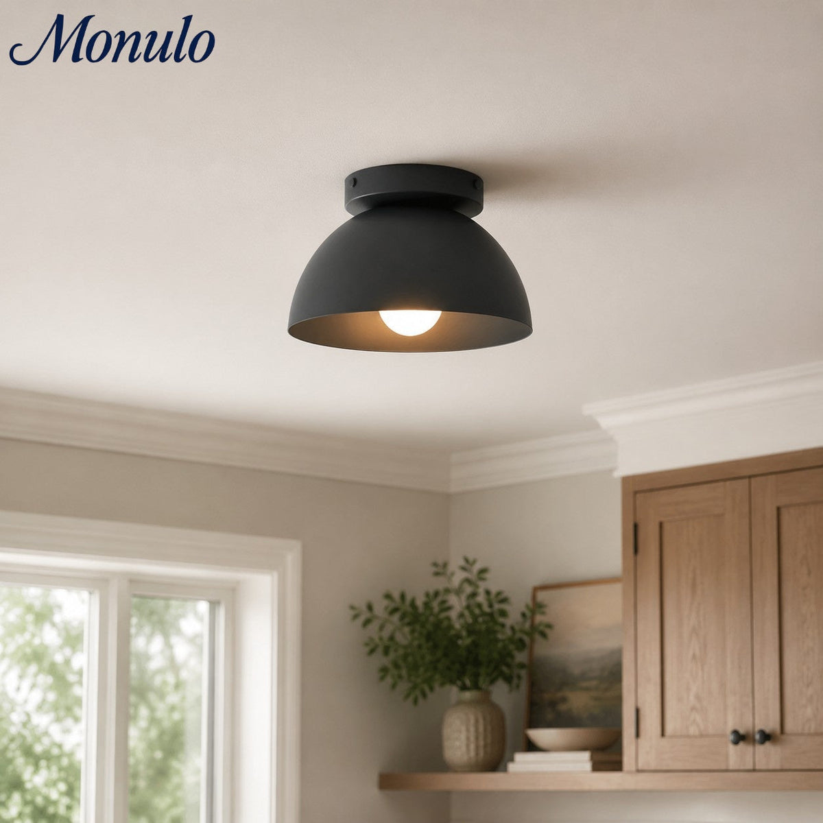 Minimalist Dome Ceiling Lamp for Compact Spaces – Surface-Mounted Spot Available in Multiple Colors | Sansoti