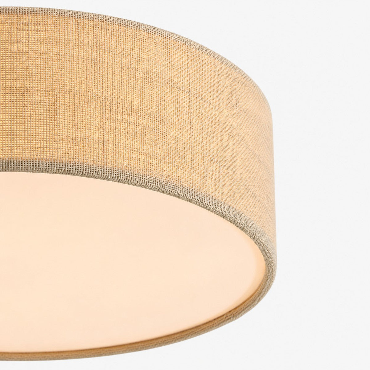 Ceiling Lamp with Linen Shade – Drum Shape Ø30/45cm – Modern Scandinavian Design – Elegant Lighting for Living Room Bedroom Dining Room | Sansoti