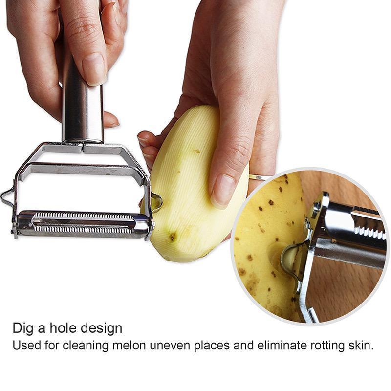 Professional Vegetable Peeler with Double Blades for Peeling & Julienne | Sansoti
