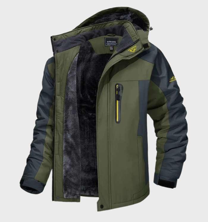 Veste polaire imperméable pour homme avec capuche, veste d’extérieur d’hiver, respirante, veste softshell, randonnée, automne, camping | Sansoti