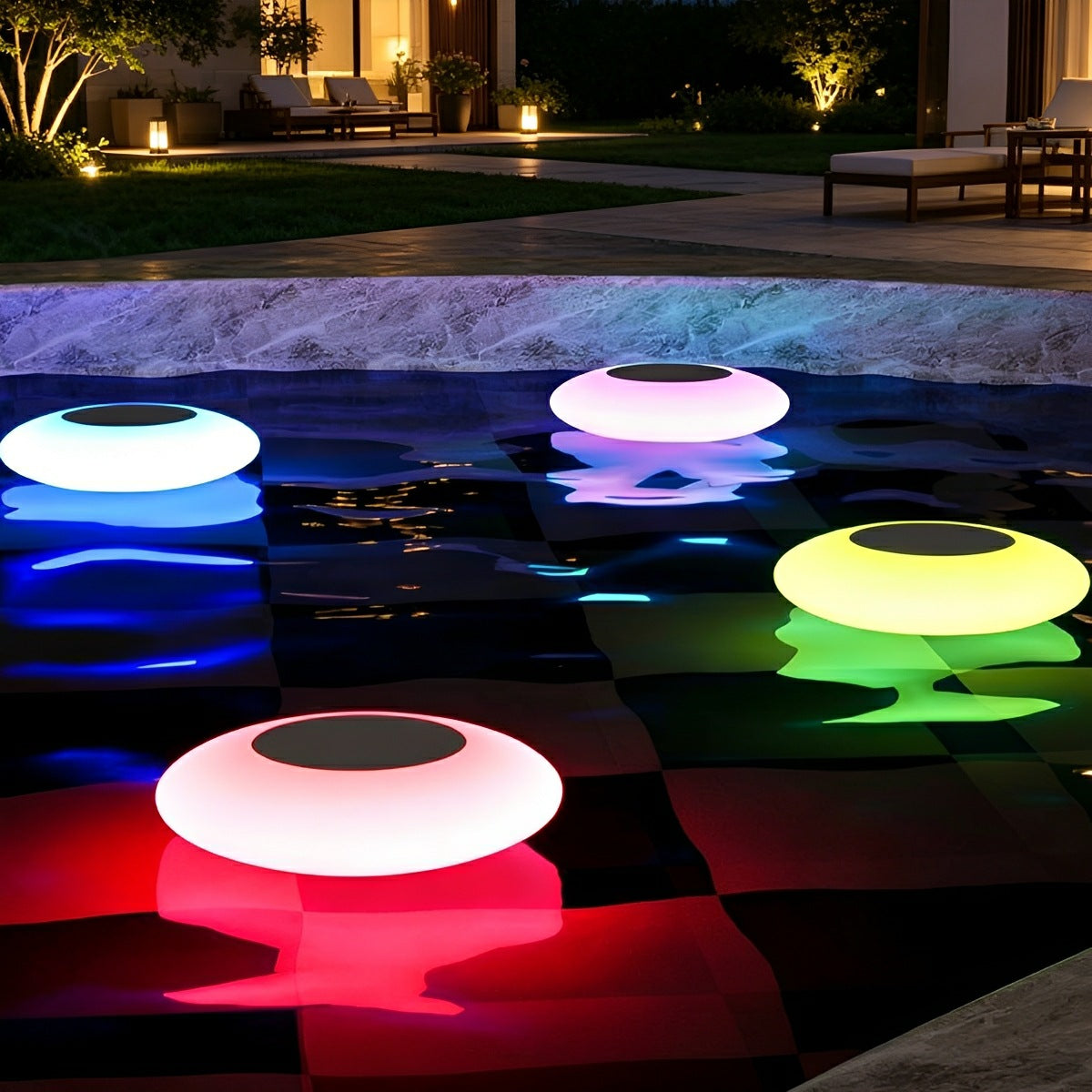 Floating Pool Ball RGB LED Solar Water Light Pond Lighting Wireless with Remote Control Garden Ambience | Sansoti